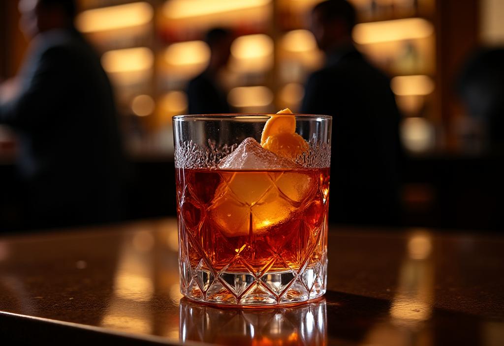 A perfectly crafted classic cocktail at The W1 Bar & Lounge.